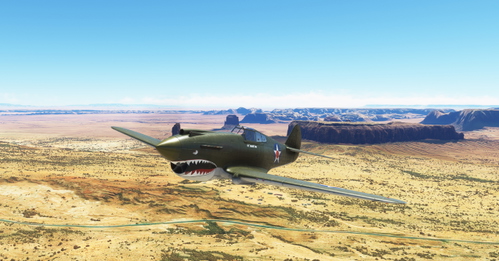 Big Radials USAAC P-40B "Cpt. Wild Bill Kelso" livery ( from the movie 1941 )