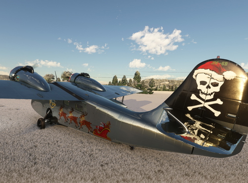 Bigradials Grumman JRF-6B Pirate Goose Christmas Santa livery