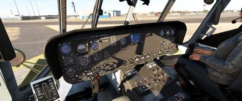 Black Cockpit Panels for MI-17 V5 (Cera Sim)