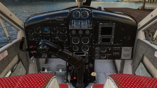 Black Panel/Yoke - De Havilland DHC-2 Beaver