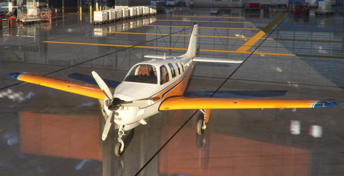 Black Square A36 Bonanza Classic Orange N6004F
