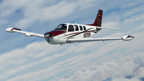 Black Square Analog A36 Bonanza N62GM + Custom Registration