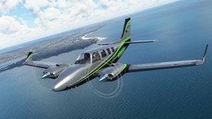 Black Square Analog B58 Baron N912SC thumbnail 2