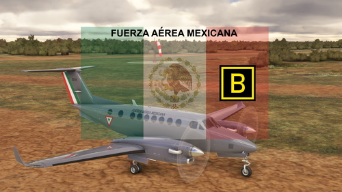 Black Square King Air 350i "5210" FUERZA AÉREA MEXICANA