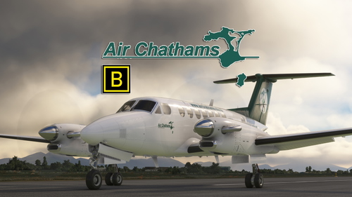 Black Square King Air 350i Air Chathams "ZK-KAW" (Fictional)