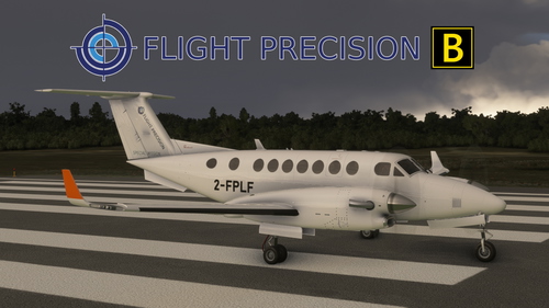 Black Square King Air 350i "FLIGHT PRECISION" 2-FPLF