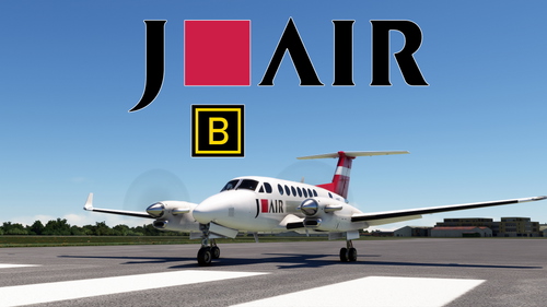 Black Square King Air 350i "J-AIR" JA8865 (Fictional)