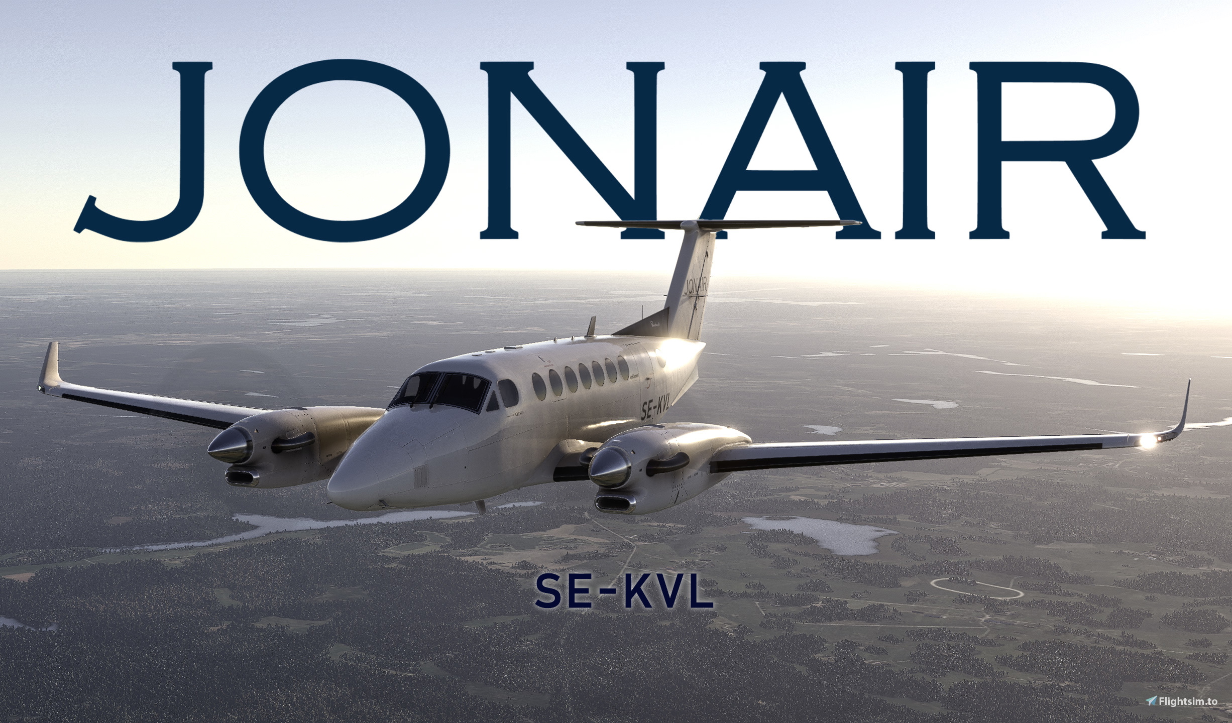 Black Square | King Air 350i | JONAIR [4K] - MSFS Add-on - Flightsim.to