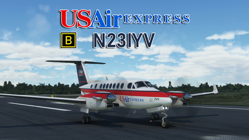 Black Square King Air 350i USAir Express "N231YV"