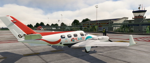 Black Square Piston Duke  - Air BlueFox  G-SOIF  (Dynamic Registration)