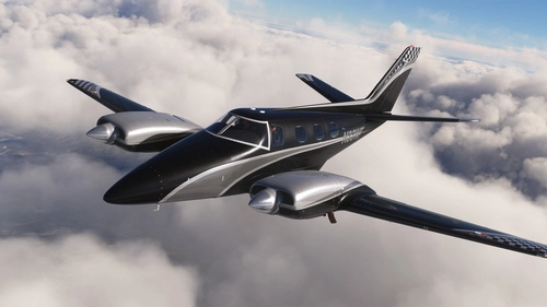Black Square Piston Duke - N33WF (Dynamic Registration)