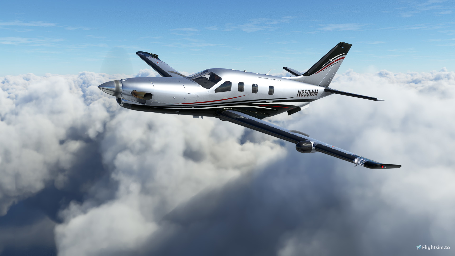 Black Square TBM 850 N850WM with Custom Interior (Dynamic Registration) - Image 1