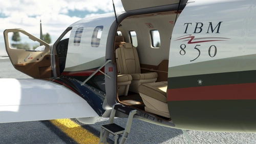 Black Square TBM 850 N851TB with Interior (Dyn. Reg.)