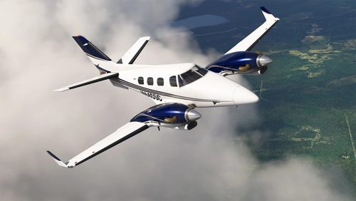 Black Square Turbine Duke - N640SC (Dynamic Registration)