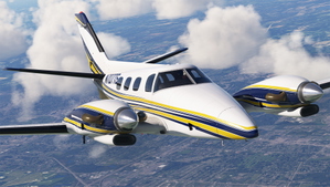 Black Square Turbine Duke - N707TS (Dynamic Registration) thumbnail 1