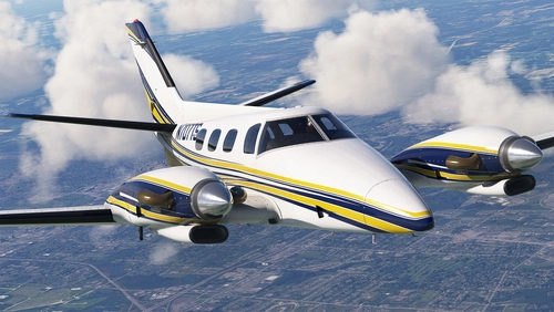 Black Square Turbine Duke - N707TS (Dynamic Registration)