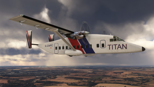 Blackbox Shorts 330 Titan airways - Old Livery (PAX)
