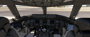 Black/Grey Cockpit for PMDG Boeing 777  thumbnail 1