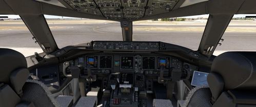 Black/Grey Cockpit for PMDG Boeing 777 