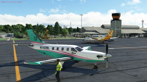 BlackSquare TBM 850 - N182BL - Blink 182