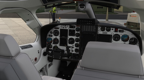 BlackSquare TBM 850 Whiteout Cockpit Textures