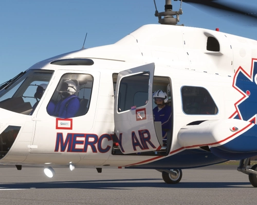 Blue Paramedic Flight Suit for Bell 222 Crew