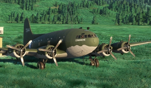 Boeing 307 Stratoliner / C-75 - USAF 7344 (Comanche) 