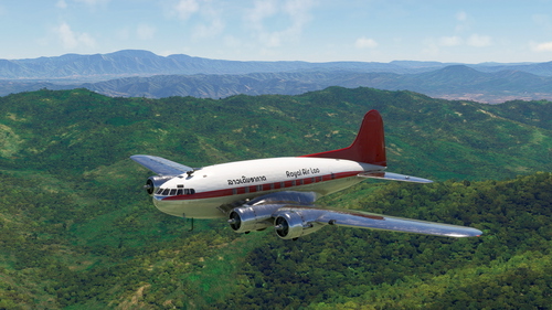 Boeing 307 Stratoliner livery - Royal Air Lao (1975)