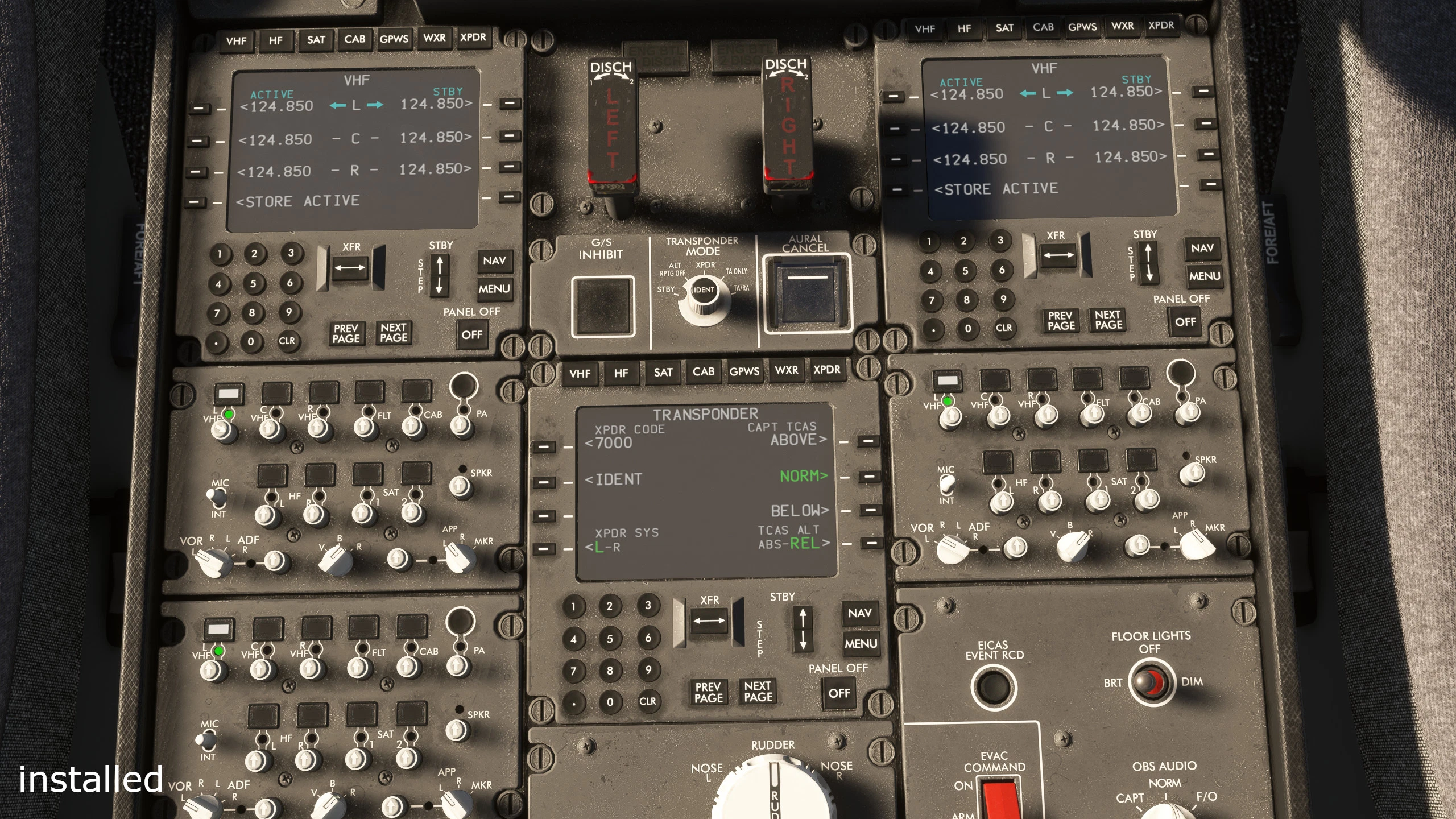 Boeing 787 COM Panel Font - Image 1