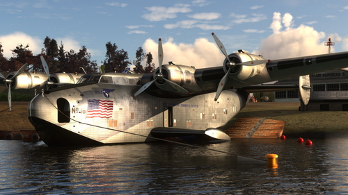 Boeing B314 Pan American Airways System NC18602, No. 18 (Bare Metal)
