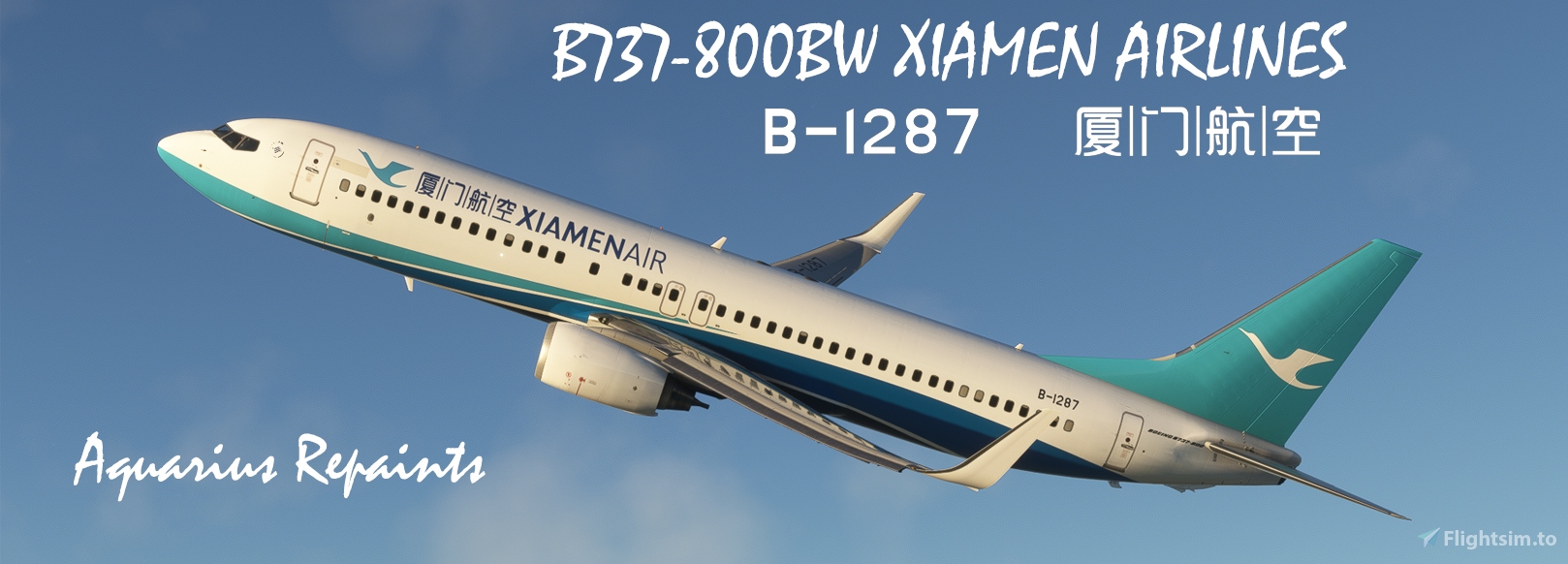 Boeing B737-800BW Xiamen Airlines B-1287 for Microsoft Flight 