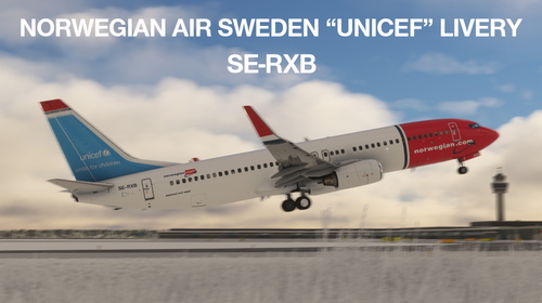 Boeing B737-84P Norwegian Air Sweden SE-RXB (PMDG)