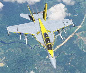 Boeing F/A-18F Super Hornet RMAF 25th Anniversary Livery - "Pikachu"  thumbnail 1