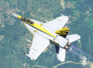 Boeing F/A-18F Super Hornet RMAF 25th Anniversary Livery - "Pikachu"  thumbnail 3