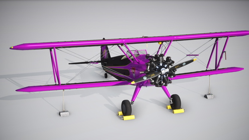 Boeing Stearman P17 - Black-Pink by KatBlueFlame