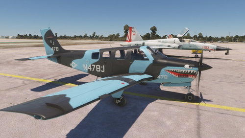 Bonanza N478J for Asobo/BlackSquare Models