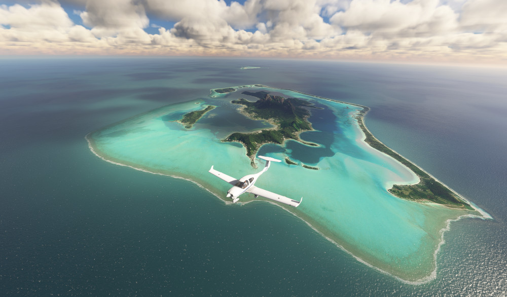 Bora Bora ( NTTB ) watermask enhancement (compatible MSFS 2020 & 2024) - Image 1