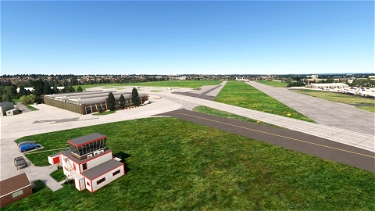 Filton Airfield (EGTG) in the 90's Microsoft Flight Simulator