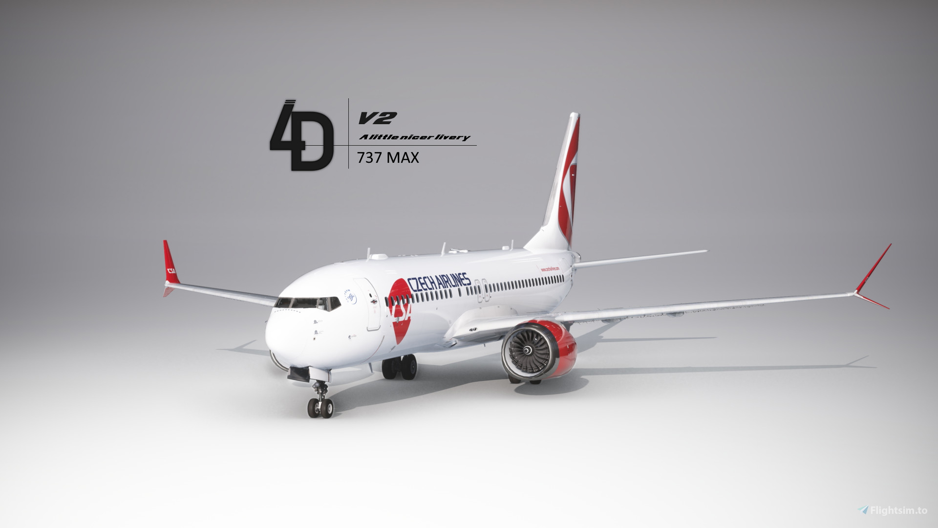 737 MAX 8 Czech Airlines (OK-GAX) のために Microsoft Flight