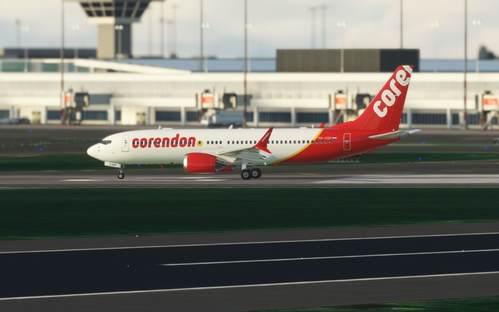 Bredok3d B737 MAX 8 Corendon Dutch Airlines (PH-CDP) + PAINTED WINGLETS