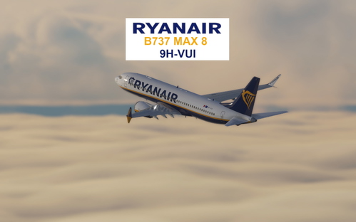 Bredok3d B737 MAX 8 Ryanair 9H-VUI 