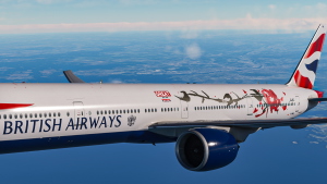 British Airways | G-YMML | PMDG B777-300ER | GREAT Festival of Creativity livery | Fictional | thumbnail 9