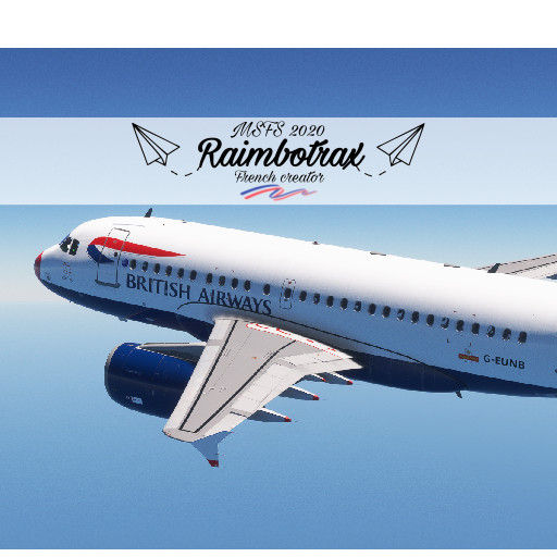 British Airways A318 G-EUNB (red nose) [raimbotrax][8K] - Image 1