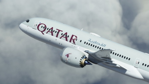 Qatar Airways [A7-BHE] Boeing 787-9 HorizonSim [8K+4K] thumbnail 1