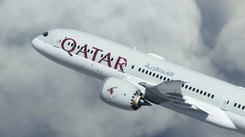Qatar Airways [A7-BHE] Boeing 787-9 HorizonSim [8K+4K]