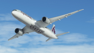 Qatar Airways [A7-BHE] Boeing 787-9 HorizonSim [8K+4K] thumbnail 5