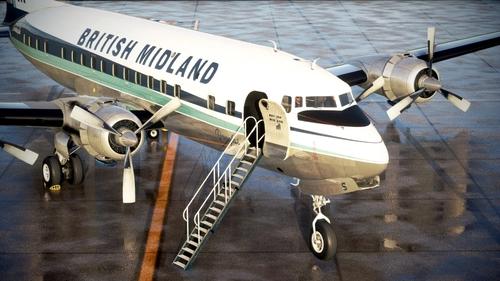British Midland (G-ALHS) | PMDG Douglas DC-6 | Into the Blue Simulations