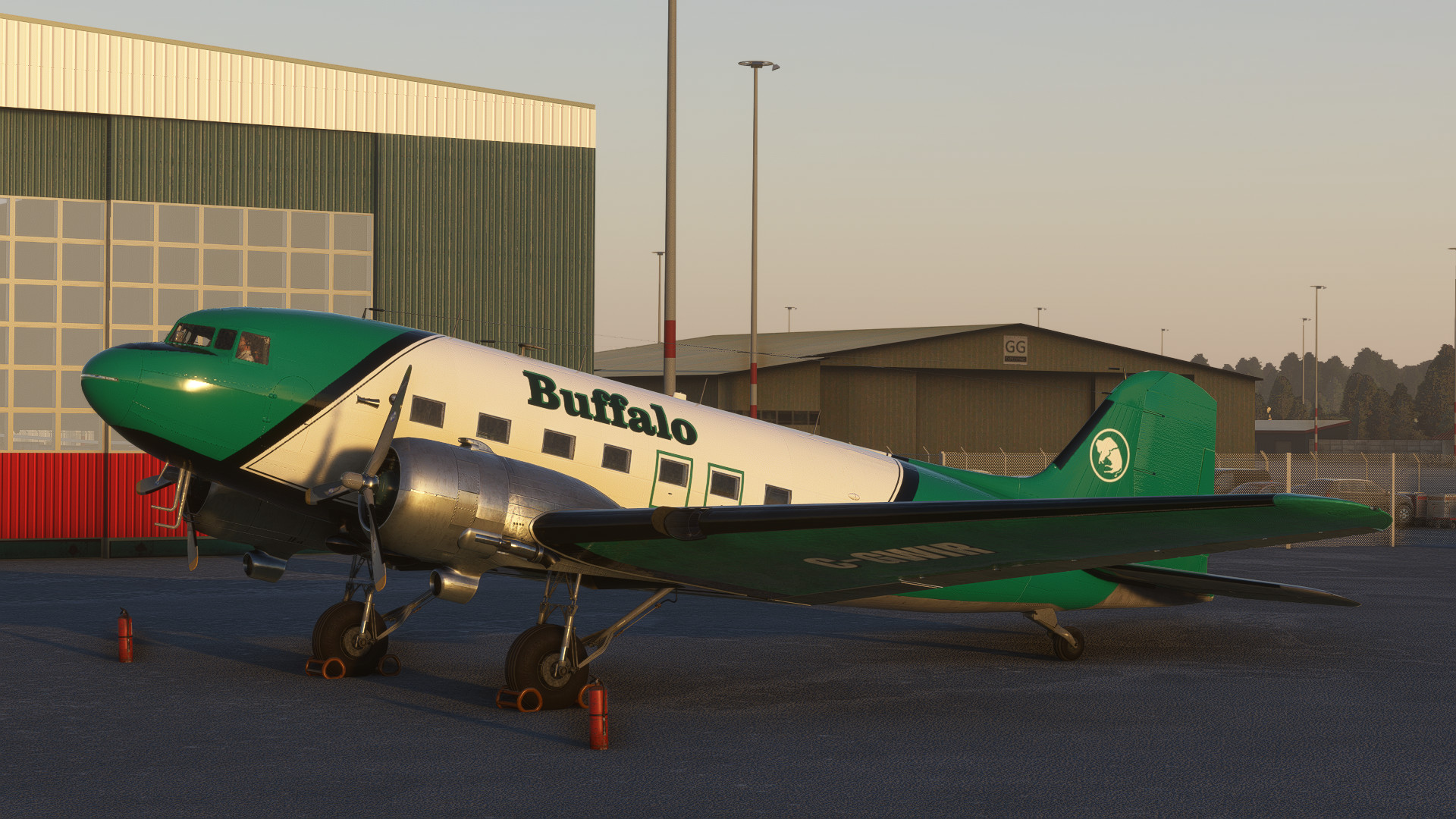 Buffalo Airways C-GWIR DC-3 With included cockpit textures and airspeed knots gauge GPS/Classic - Image 1