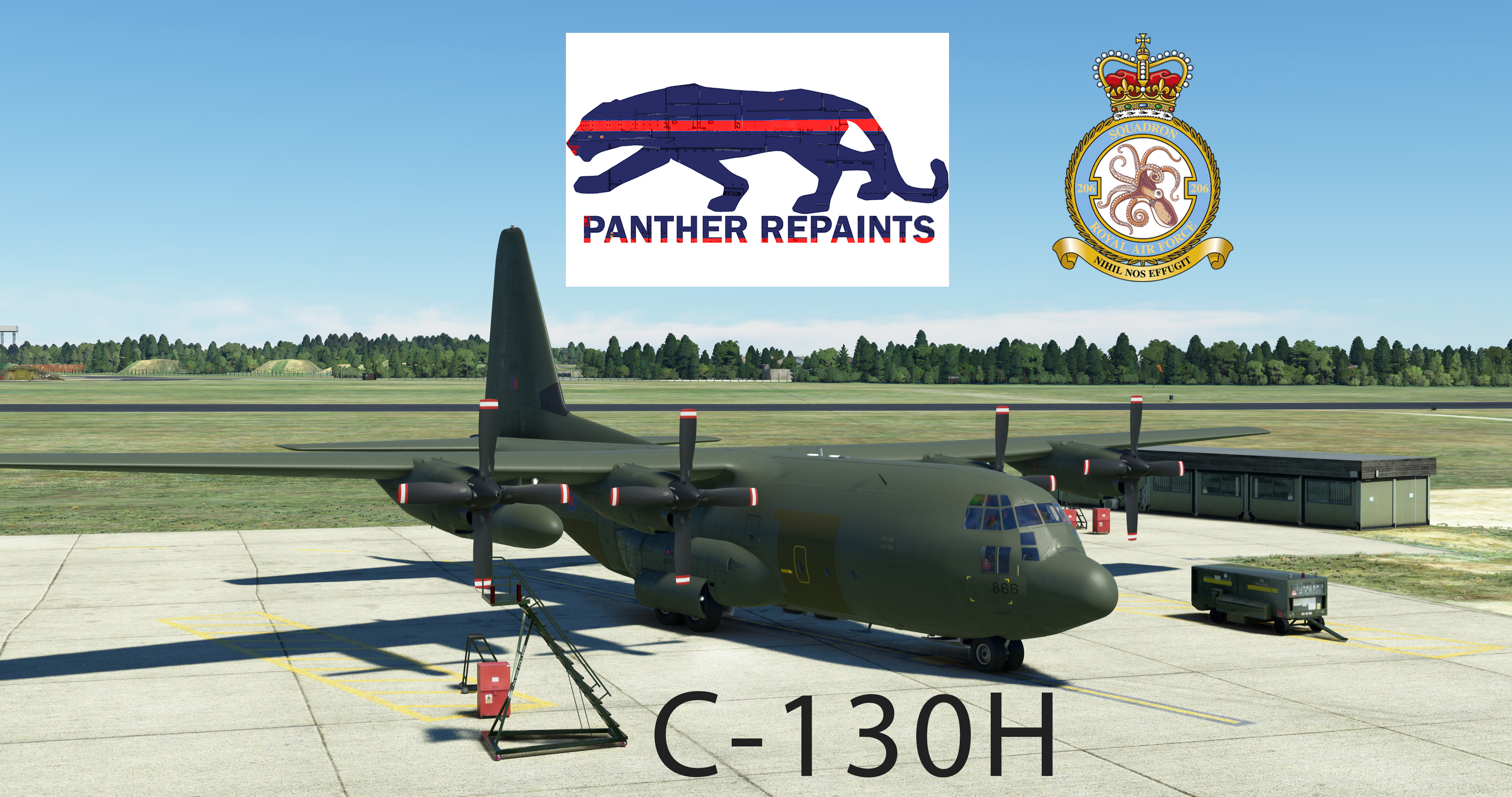 C-130H Captain Exterior RAF 206 + Various Tails - Image 1