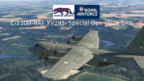 C-130H Captain Exterior RAF XV295- Special Ops-Olive GRN